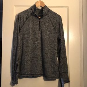 Grey half zip